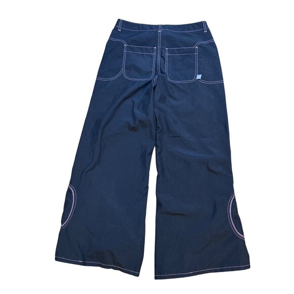 Vintage Y2K Macgirl Baggy Wide Leg Paratropper‎ Pants Juniors Size 3 Rave Skater - Picture 2 of 11
